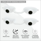 2 Pack Evo Flex Sunnies Flexible Tanning Bed Goggles Uv Eye Protection   