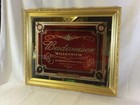1999 Antique Style Gold Framed Budweiser Millennium Mirror