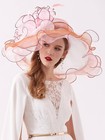 Kentucky Derby Fascinator Hat For Women Tea Party Wedding Church Flowers Hats