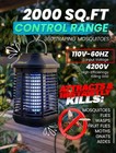 Mosquito Bug Zapper Lamp 4200v For Outdoor And Indoor 9 84 Ft Power Cord New