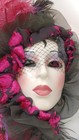 Clay Art Porcelain Lady Face Wall Mask
