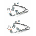 Front   Rear Extended Stainless Brake Line For Jeep Wrangler Jk