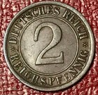 A High Grade Xf au 1925 A Germany 2 Reichpfennig Coin-agt503