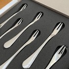 Christofle Cocktail Fork Origin Stainless Steel Set Of 6 New Made In France