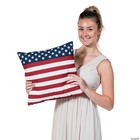 Patriotic Usa Flag Outdoor Throw Pillow Set Weather Resistant Home Decor Porch