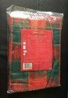 New Holiday Time Christmas Oblong Tablecloth Christmas Tree Red Green 52  X 70 