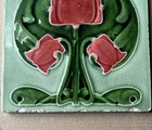 European - Antique Art Nouveau Majolica Tile C1900