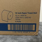 Enmotion 89460  Paper Towel Rolls 10  X 800  White 1 Ply 6 Rolls