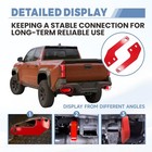 2pcs For Toyota Tacoma 2024 2025 2026 Rear Car Tow Hooks Recovery Points Red