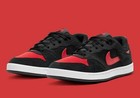 Nike Sb Alleyoop Skate Shoes Black University Red White Cj0882-006 Mens Size