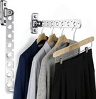 Wall Mounted Clothes Drying Rack 2 Pack  Laundry Hanger Dryer Rack Stainless    