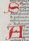 1497 St Jerome Incunable Leaf     Rufinus Apology To Anastasius     3 Red Initials
