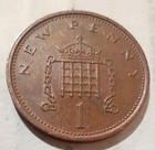 One New Penny 1971 Uk Gb Coin Elizabeth Ii British 1 P Pence