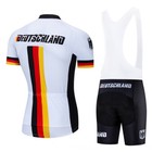 Pro Cycling Jersey Bib Shorts Kits Short Sleeve Biking Shirt Pad Shorts Set