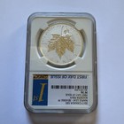 2017  5 Canada Maple Leaf 1 Oz  9999 Silver Ngc Pf70 Rooster Privy  first Day 