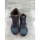 Oboz Bridger Mid B-dry Waterproof Hiking Boots Blue Purple Women Sz 9 5 Wide