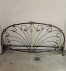 Vitage Elliott s Design Enamaled Iron And Brass King Head And Foot Boards   
