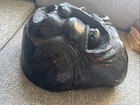 Grotesque Solid Wood Mask Very Large Antique  Folk Art  Indigenous  