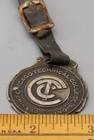 Vtg Chicago Technical College Ctc Watch Fob  W leather Strap
