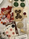 Large Estate Sale Find  Buttons Mixed Vintage Lot Sewing Crafts Read