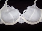 Vtg Maidenform Chantilly White Lined Bra Satin Lace  Union Made In Usa Size 36a