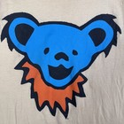 Vintage Grateful Dead Shirt Mens Xl Yellow 90s Dancing Bear Big Face Band Tee