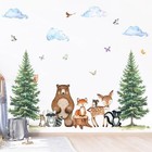  Woodland Nursery Wall Decor Decal  Woodland Forest Animal Wall Stickers For 