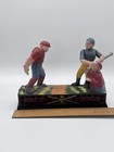 Cast Iron Baseball Mechanical Novelty Coin Bank