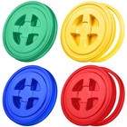  4 Pieces Seal Lid 5 Gallon Bucket Twist Lid Food Red  Yellow  Blue  Green
