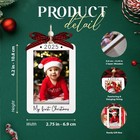 Baby s First Christmas Ornament 2025 Girl Photo Frame Picture Keepsake Gift