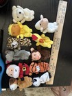 Finger Puppet Lot 11 Stuffed Animal Toy Plush Rooster Tiger Santa Home Schooling
