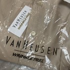 New With Tags Mens Button Down Dress Shirt Van Heusen Tan Size 16 5 34 35 Large