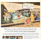 Norge Laundry Cleaning Village Vintage Print Ad 1961  1600