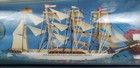 Vintage German Ship In A Bottle Bremerhaven Maritime nautical Sailor Folk Art