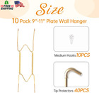 Bilillo 10 Pieces Wall Plate Hangers For Display  Suitable For 9-11 Inch Art  St