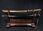 Wwii Imperial Japanese Navy Type 97 Officer Sword Mounts   Black Lacquer Scabbar