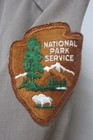 Official National Park Service Long Sleeve Shirt With Patch   Badge Holder  R r