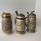 Avon Steins Lot Of 3-vintage 1980   s Gold Rush-chuck Wagon   Tribute Armed Forces