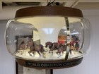  nice  Budweiser Clydesdale Championship Team Hanging Carousel Globe Light  vid 