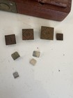 Antique Pocket Scale Wood Case California Gold Rush 1800s Weights