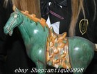 11 4   Old Dynasty Tang Sancai Pottery Porcelain Fengshui Horse Beast Statue