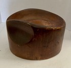 Antique Wooden Cowboy Hat Mold Millinery Block Form 6-3 4
