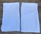 Docofil King Pillow Shams Set Of 2 White Cotton Textured Portugal Nwot