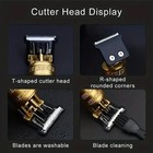 Men s Hair Clipper Cordless Beard Trimmer Usb Rechargeable Barber Shaver