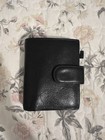 Buxxong Women   s Black Leather Ring Binder Organizer Day Planner With Tabs A7