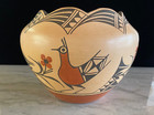 Zia Pot-eleanor Pino Griego-scalloped Rim-beautiful Pot  5 1 2  Tall X 7 1 2 dia