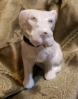 Vintage Porcelain Dog Iridescent Lusterware Figurine Japan 4    X 4     Replacement 