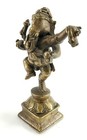 Antique Bronze Figurine Indian Hindu Statue Of Ganesha God Of Beginnings