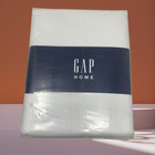 Gap Home Organic Cotton Window Curtain Pair 48x84 Sheer Dobby White New