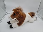 Fao Schwarz Pinto Horse Pony 12  Plush Laying Down Stuffed Animal